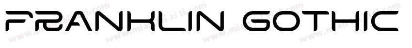 franklin gothic regl字体转换